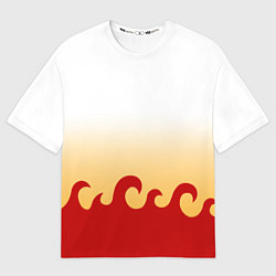 Мужская футболка оверсайз ШИНДЖУРО РЕНГОКУ KNY