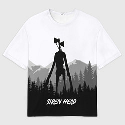 Мужская футболка оверсайз SIREN HEAD DARK FOREST