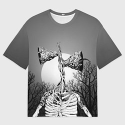 Мужская футболка оверсайз СИРЕНОГОЛОВЫЙ