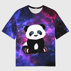Футболка оверсайз мужская Space Panda, цвет: 3D-принт