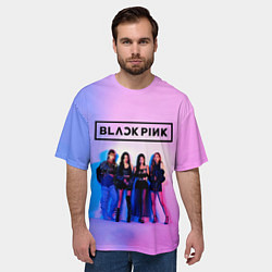 Футболка оверсайз мужская BLACKPINK, цвет: 3D-принт — фото 2