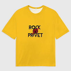 Мужская футболка оверсайз Rock privet