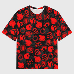 Мужская футболка оверсайз СИМВОЛЫ ГРЕХОВ 7 DEADLY SINS