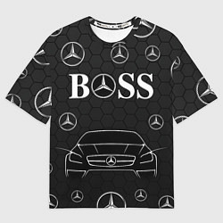Футболка оверсайз мужская BOSS MERCEDES-BENZ, цвет: 3D-принт
