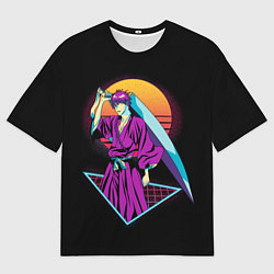 Мужская футболка оверсайз Retro - Ичиго Куросаки