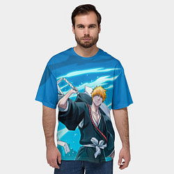 Футболка оверсайз мужская Bleach-Ichigo, цвет: 3D-принт — фото 2