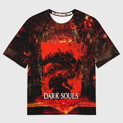 Футболка оверсайз мужская DARK SOULS GAME STORY, цвет: 3D-принт