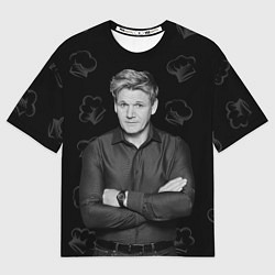 Футболка оверсайз мужская ГОРДОН РАМЗИ Gordon Ramsay, цвет: 3D-принт