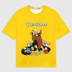 Футболка оверсайз мужская Cuphead x DMC, цвет: 3D-принт