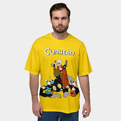 Футболка оверсайз мужская Cuphead x DMC, цвет: 3D-принт — фото 2