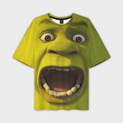 Мужская футболка оверсайз Shrek is Yelling