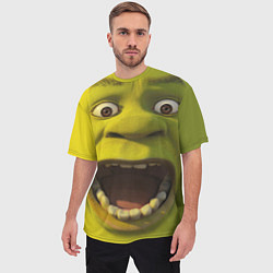 Футболка оверсайз мужская Shrek is Yelling, цвет: 3D-принт — фото 2