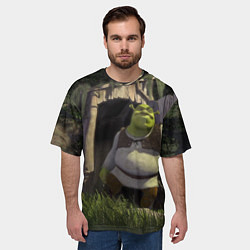 Футболка оверсайз мужская Shrek: Somebody Once Told Me, цвет: 3D-принт — фото 2