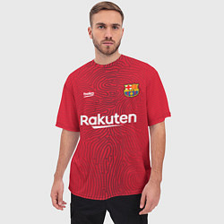 Футболка оверсайз мужская FC Barcelona Goalkeeper 202122, цвет: 3D-принт — фото 2