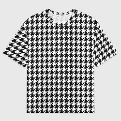 Футболка оверсайз мужская Гусиная лапка, цвет: 3D-принт