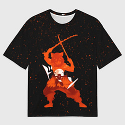 Футболка оверсайз мужская Иноске Хашибира Kimetsu no Yaiba, цвет: 3D-принт