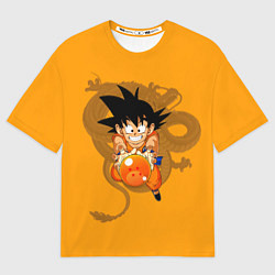 Футболка оверсайз мужская Kid Goku, цвет: 3D-принт