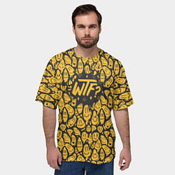 Футболка оверсайз мужская WTF, цвет: 3D-принт — фото 2