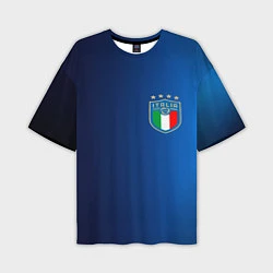 Футболка оверсайз мужская Сборная Италии, цвет: 3D-принт