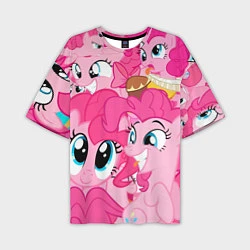 Футболка оверсайз мужская Pinkie Pie pattern, цвет: 3D-принт