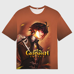 Футболка оверсайз мужская GENSHIN IMPACT ZHONGLI, цвет: 3D-принт