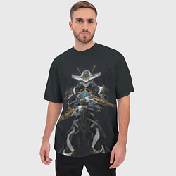 Футболка оверсайз мужская Warframe game, цвет: 3D-принт — фото 2