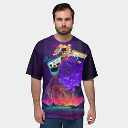 Футболка оверсайз мужская Ретро 90-е, цвет: 3D-принт — фото 2