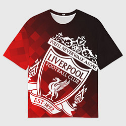 Мужская футболка оверсайз LIVERPOOL ЛИВЕРПУЛЬ