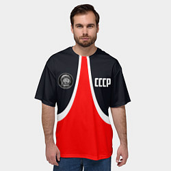 Футболка оверсайз мужская СССР ГАГАРИН, цвет: 3D-принт — фото 2