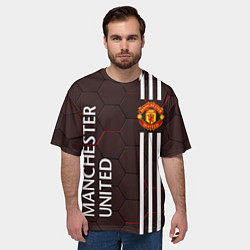 Футболка оверсайз мужская МАНЧЕСТЕР MANCHESTER ПЛИТЫ, цвет: 3D-принт — фото 2
