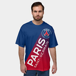 Футболка оверсайз мужская ФК ПСЖ PARIS SAINT GERMAIN, цвет: 3D-принт — фото 2