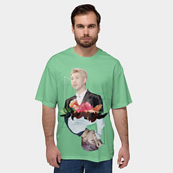 Футболка оверсайз мужская RM x J-Hope, цвет: 3D-принт — фото 2