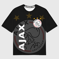 Футболка оверсайз мужская FC AJAX AMSTERDAM ФК АЯКС, цвет: 3D-принт