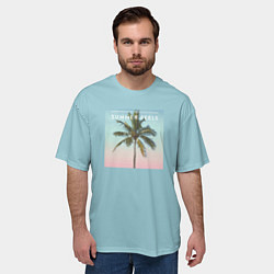 Футболка оверсайз мужская Летние ощущения, цвет: 3D-принт — фото 2
