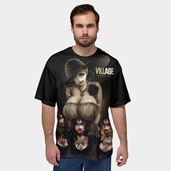 Футболка оверсайз мужская Resident Evil Village Димитреску с дочками, цвет: 3D-принт — фото 2