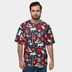 Футболка оверсайз мужская Канада, цвет: 3D-принт — фото 2