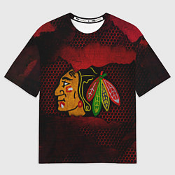 Мужская футболка оверсайз CHICAGO NHL