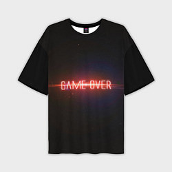 Мужская футболка оверсайз Game Over