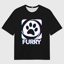 Футболка оверсайз мужская Furry, цвет: 3D-принт