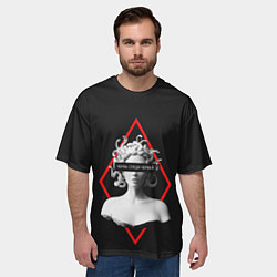 Футболка оверсайз мужская ЧЕРВЬ СРЕДИ ЧЕРВЕЙ ГОРГОНА, цвет: 3D-принт — фото 2