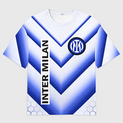 Футболка оверсайз мужская ИНТЕР МИЛАН INTER MILAN, цвет: 3D-принт