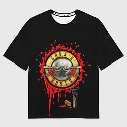 Футболка оверсайз мужская GUNS N ROSES, цвет: 3D-принт