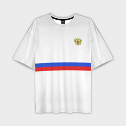 Футболка оверсайз мужская Форма сборной России, цвет: 3D-принт