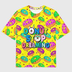 Футболка оверсайз мужская DONUTS, цвет: 3D-принт