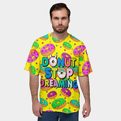 Футболка оверсайз мужская DONUTS, цвет: 3D-принт — фото 2
