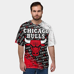 Футболка оверсайз мужская CHICAGO BULLS 6, цвет: 3D-принт — фото 2