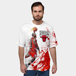 Футболка оверсайз мужская CHICAGO BULLS 9, цвет: 3D-принт — фото 2