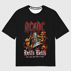 Мужская футболка оверсайз ACDC Hells Bells
