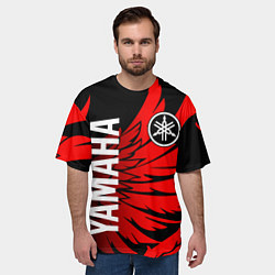 Футболка оверсайз мужская YAMAHA ЯМАХА МОТОСПОРТ, цвет: 3D-принт — фото 2