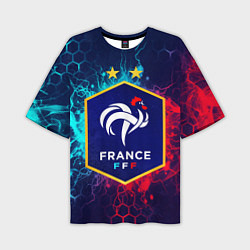 Футболка оверсайз мужская Сборная Франции, цвет: 3D-принт